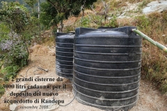 Cisterne per deposito acquedotto Randepu CiaoNamastè Nepal