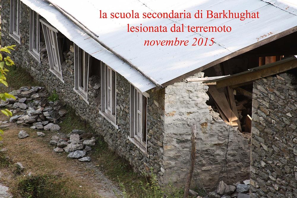 Terremoto 2015 Scuola di Barkhugat - Solokhumbu Nepal