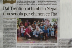 l'Adige 3 luglio 2011 Dal Trentino ai bimbi in Nepal una scuola per chi non ce l'ha