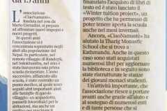 Corriere-del-Trentino-24 aprile-2026 Ciao Namastè e l'impegno in Nepal da 15 anni