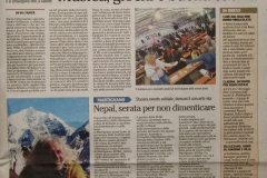 l'Adige 29 maggio 2016 Nepal, serata per non dimenticare