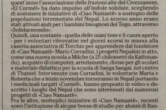 "El Cormel" contribuisce a Ciao Namastè