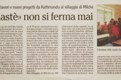  l'Adige 8 marzo 2018 Ciao Namastè non si ferma mai
