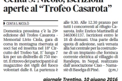 Trentino10 giugno 2016CentaiscrizioniaperteperTrofeoCasarota
