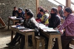 Gli alunni attenti alla lezione