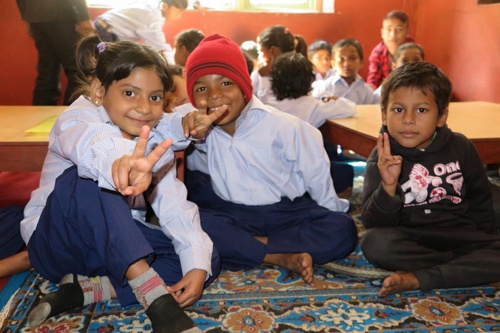 Sanga Sangai School bambini CiaoNamastè Nepal