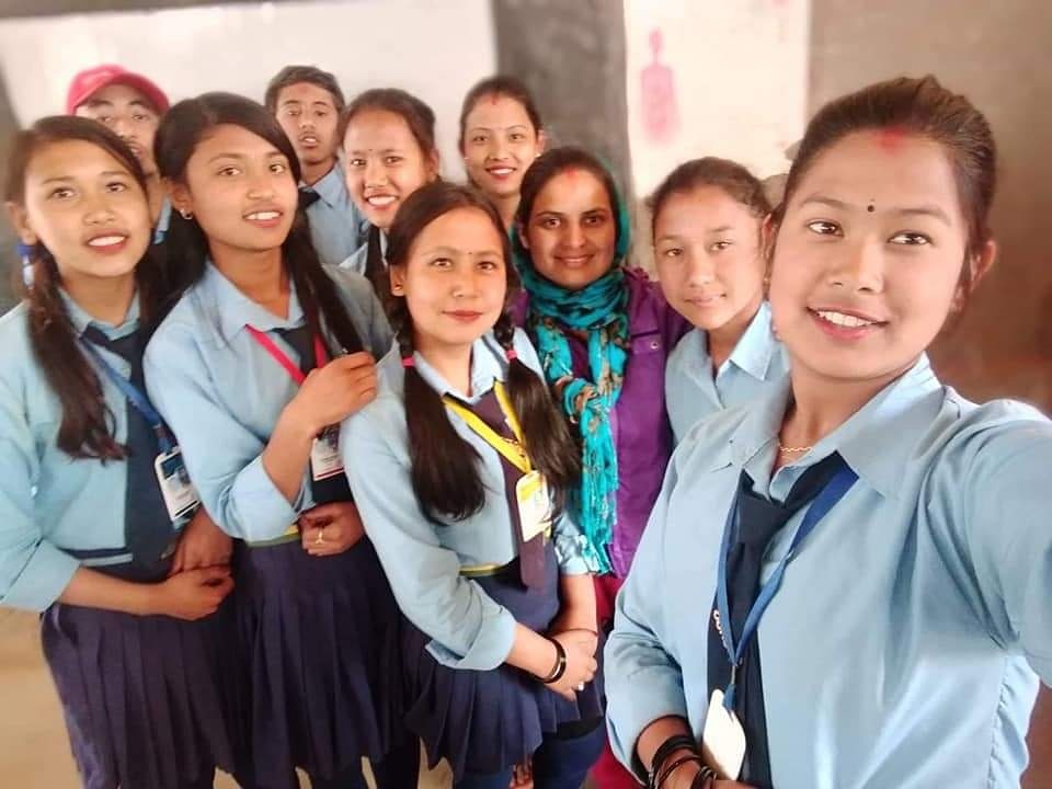Studenti della Bhagawati School